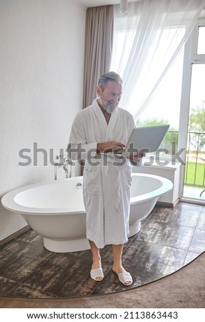 Similar – Foto Bild X auf Badewanne Metall