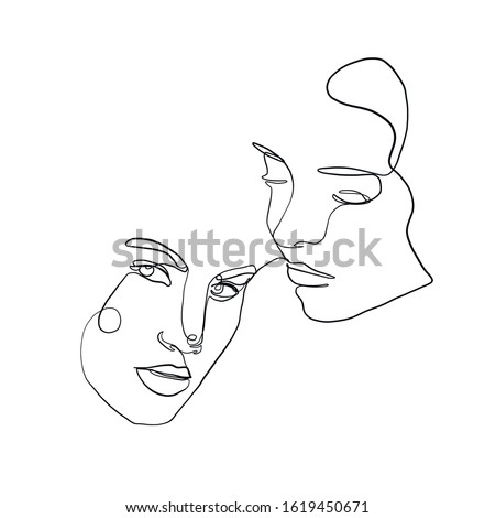 Two Faces Silhouette At Getdrawings Free Download