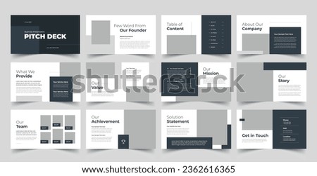 Business Pitch Deck Presentation template, Used for modern Presentations, company profiles, annual reports, pitch decks, proposals, portfolios, business and marketing