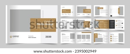 Company Profile Brochure Template, A5 Brochure Template, Vector Brochure