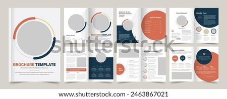 Project Proposal, Corporate brochure layout, Brochure template, Company profile, Annual report, 12 pages, flyers, leaflet