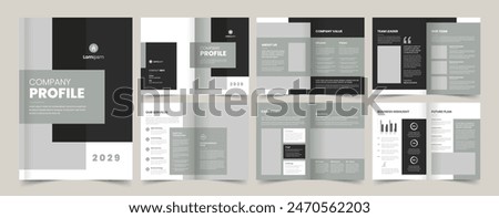 Company Profile Layout, Annual Report, Business Template