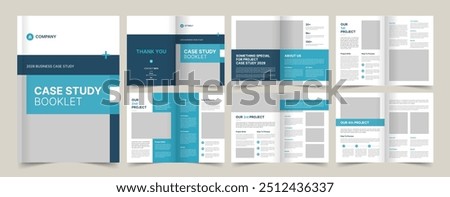 Case Study Brochure Template, Case Study Layout, Print