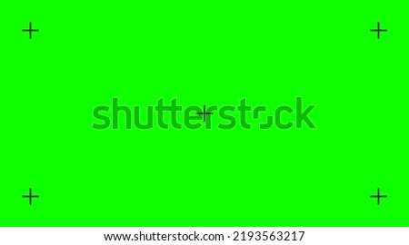 Chroma key background. Green screen with point icon. Vector illustration