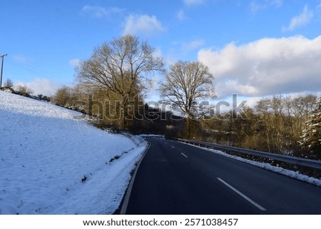 Similar – Image, Stock Photo Snowy winter forest Eifel