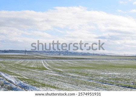 Similar – Foto Bild Kleine Stadt im Vulkantal Insel