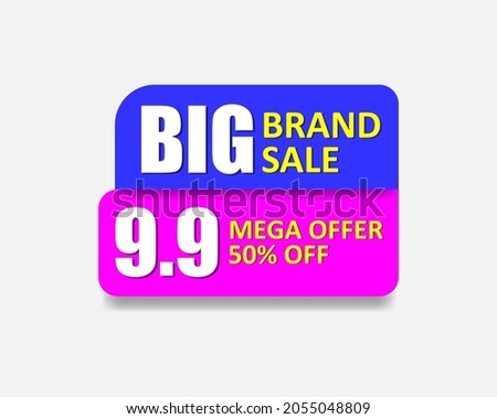 This friday Big brand,mega offer 50% off, suitable for pop up element ads banner 
File EPS 10 
Size artboard 5000 x 4000