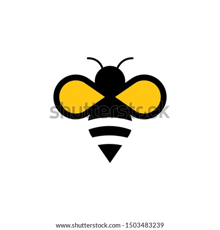 Bee concepts logo vector graphic abstract template