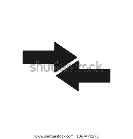 Reverse arrows illustration. Exchange icon for web and mobile design.