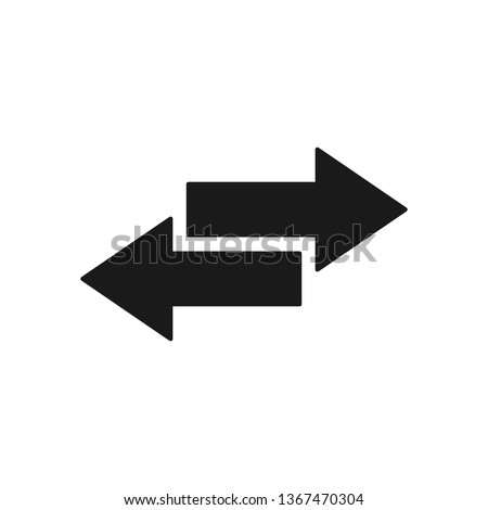Reverse arrows illustration. Transfer icon. Simple transfer vector on white background. Money Exchange icon. File transfer illustration