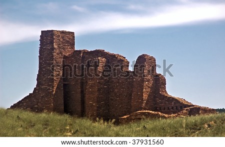 Salinas Pueblo National Monument (New Mexico)- Abo Mission ruins of an old Spanish mission