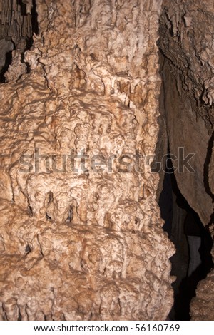 Cave Column from Lehman Cave in Great Basin National Park in Eastern Nevada outside of Las Vegas, Nevada
