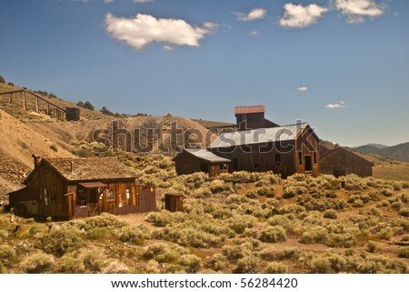 Berlin Ghost Town From Berlin Ichthyosaur State Park Outside Reno ...