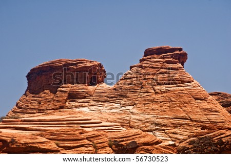 Rock formation from Snow Canyon State Park in Southern Utah outside St. George