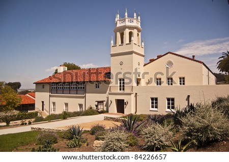 Historic Malaga School at Palos Verdes in Southern California- the first public school in the area- now also house the school district offices