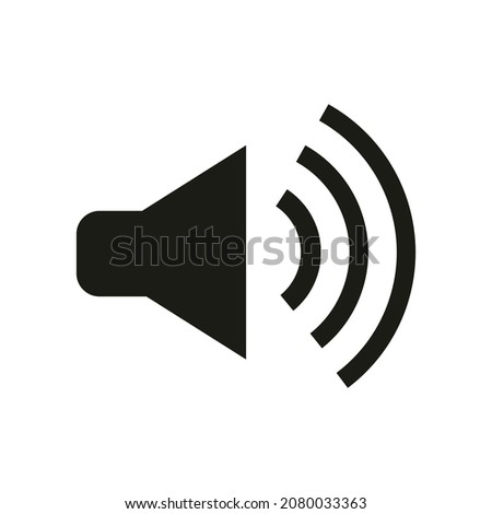 sound icon, speak, audio, radio, information, button, audible, noisy, electronic, marketing, promo, selling, discount, announcement, very suitable for use in business, office, logo, website and more