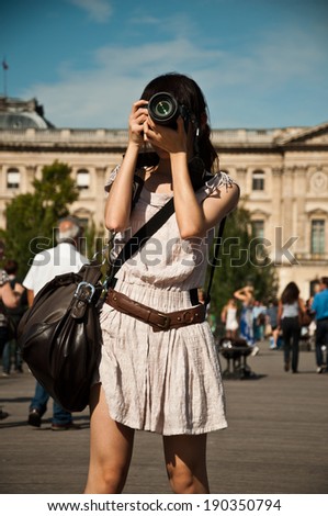 tourists in Paris