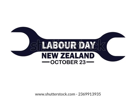 Labour Day New Zealand Vector Illustration. October 23. Suitable for greeting card, poster and banner.