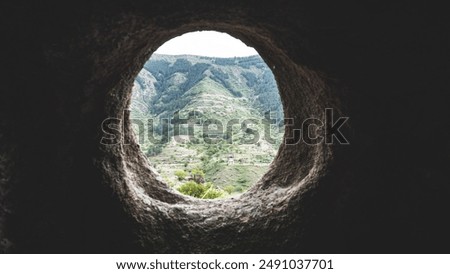 Similar – Image, Stock Photo peephole Round Window