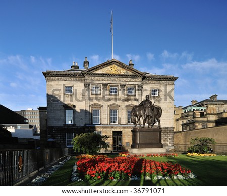 Headquarters of the Royal Bank of Scotland, Edinburgh, Scotland, UK