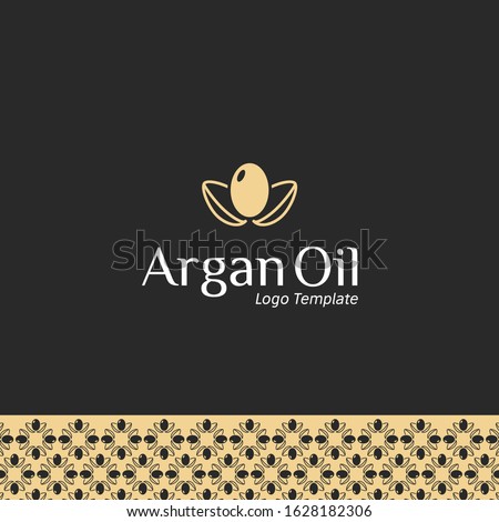 Vector Pattern Packaging Design Template And Emblem Beauty And Cosmetics Logo In Trendy Linear Style Argan Oil Seed Leaf Logo 3 Stock Fenykep 1628182306 Shutterstock Puzzlepix