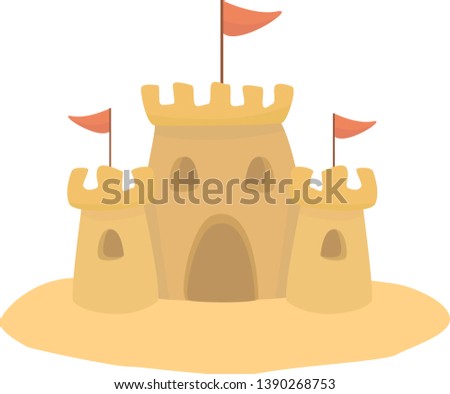 Sand Castle Vector Toy Fortress Game Vacation Sculpture Summer Sea Ocean Stock Fenykep 1390268753 Shutterstock Puzzlepix