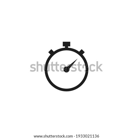 Stopwatch icon vector. Simple astop watch sign
