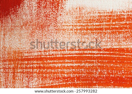 dry brush strokes of red and white background