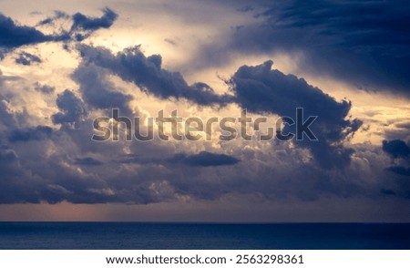 Similar – Image, Stock Photo light clouds over tuscany