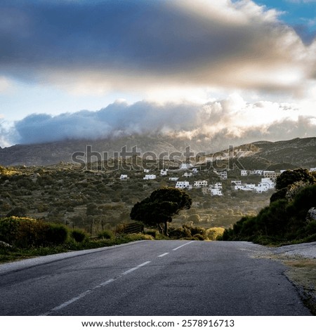 Similar – Image, Stock Photo hilly landscape in sunlight