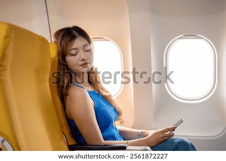 Similar – Image, Stock Photo Person falls asleep while reading a book in bed and drops the book. Concept of being bored at home with copy space.