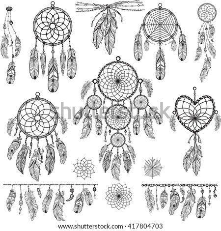 Vector Images Illustrations And Cliparts Set Of Dreamcatchers Mesmerizing Dream Catcher Design Patterns Vector Images Illustrations And Cliparts Set Of Dreamcatchers Mesmerizing Dream Catcher Design Patterns