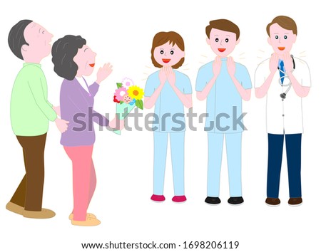 Hospital staff forgoing the discharge of the elderly.