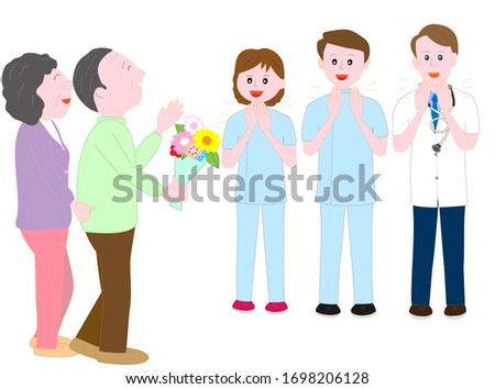 Hospital staff forgoing the discharge of the elderly.