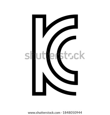 South Korea KCC Certification mark symbol. South Korea KC Certification for Electrical and Electronic Product.