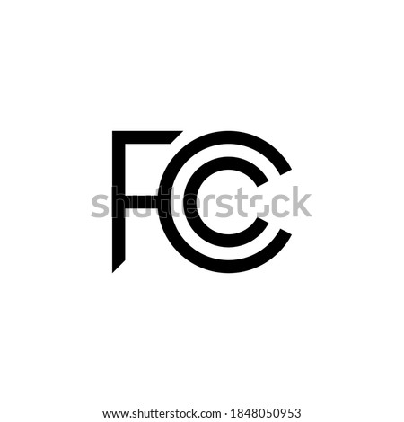 FCC mark symbol icon. Federal Communications Commission symbol icon.