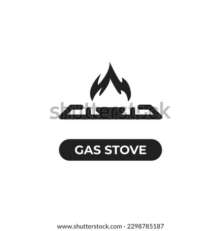 Gas stove burner icon. simple icon of stove.