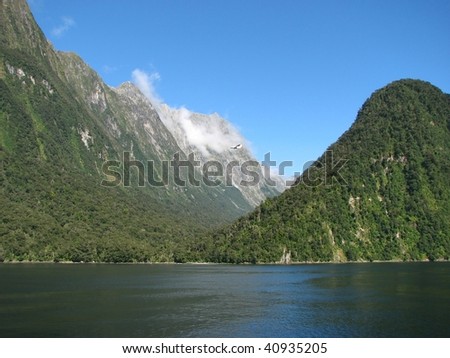 Fiord Milford Sound. Nature reserve Fiordland.New Zealand.