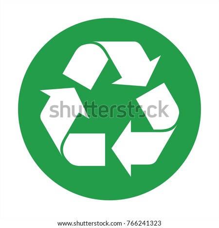 Recycle icon vector