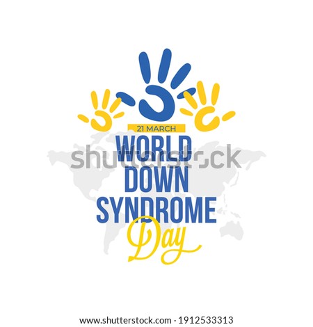 21 march World Down Syndrome Day, vector