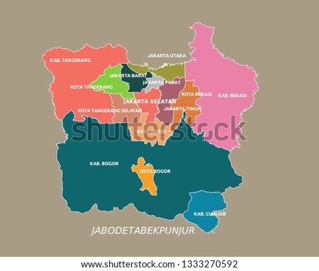 Map Dki Jakarta Vector World Maps