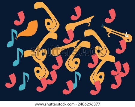 Discover our music pattern logo vector, designed to symbolize rhythm and harmony. Featuring a dynamic, artistic design, perfect for music festivals, bands, and audio-related businesses K