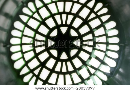 Abstract background as rosette silhouette