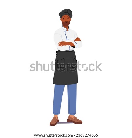 Restaurant Chef Is A Skilled Culinary Professional Character Who Crafts Delicious Dishes, Explores Creativity In The Kitchen And Strive For Culinary Excellence. Cartoon People Vector Illustration