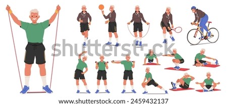 Similar – Image, Stock Photo stretching exercise