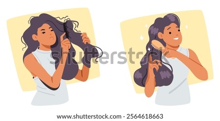 Similar – Image, Stock Photo young woman with disheveled hair