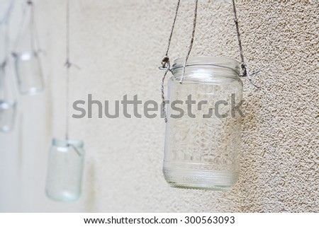 decorative empty jar