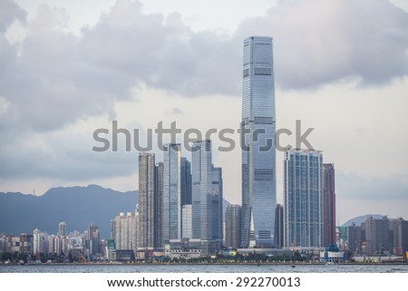 West Kowloon Cultural District, Hong Kong - 27 JUNE 2015: It is a proposed and developing project to boost cultural and entertainment establishments at Hong Kong.