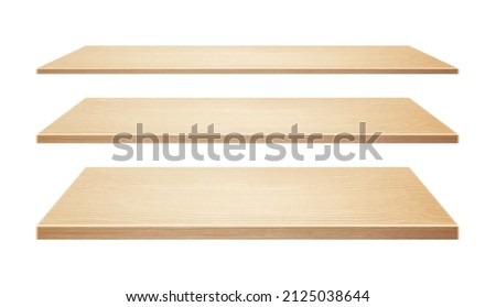 Similar – Image, Stock Photo Empty wooden book shelf with or storage rack modern retro design, copy space background texture