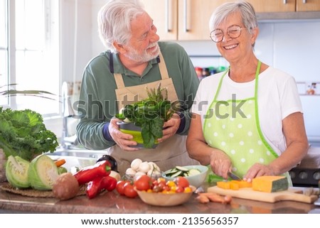 Similar – Image, Stock Photo Senior woman preparing mushrooms